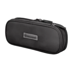 ESTUCHE PORTATODO LIDERPAPEL COLOR POP 2 CREMALLERAS CON COMPARTIMENTO EXTENSIBLE NEGRO 230 X 60 MM