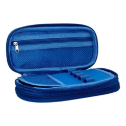 ESTUCHE PORTATODO LIDERPAPEL COLOR POP 2 CREMALLERAS CON COMPARTIMENTO EXTENSIBLE AZUL 230 X 60 MM