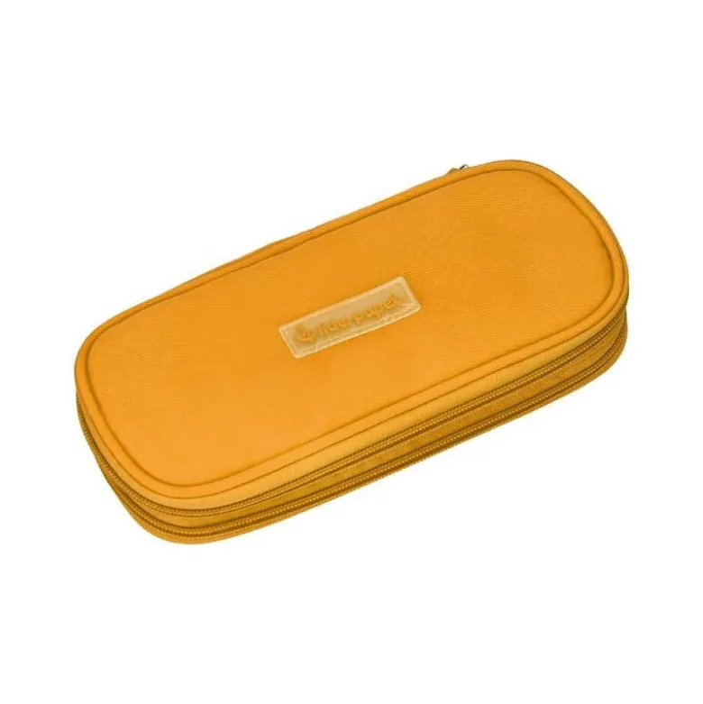 ESTUCHE PORTATODO LIDERPAPEL COLOR POP 2 CREMALLERAS CON COMPARTIMENTO EXTENSIBLE AMARILLO 230 X 60 MM