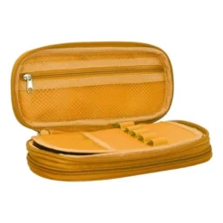ESTUCHE PORTATODO LIDERPAPEL COLOR POP 2 CREMALLERAS CON COMPARTIMENTO EXTENSIBLE AMARILLO 230 X 60 MM