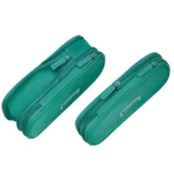 ESTUCHE PORTATODO LIDERPAPEL COLOR POP 2 CREMALLERAS CON COMPARTIMENTO EXTENSIBLE TURQUESA 230 X 60 MM
