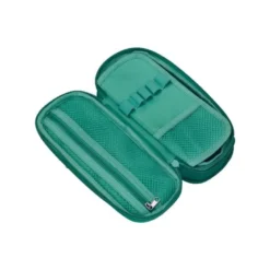 ESTUCHE PORTATODO LIDERPAPEL COLOR POP 2 CREMALLERAS CON COMPARTIMENTO EXTENSIBLE TURQUESA 230 X 60 MM