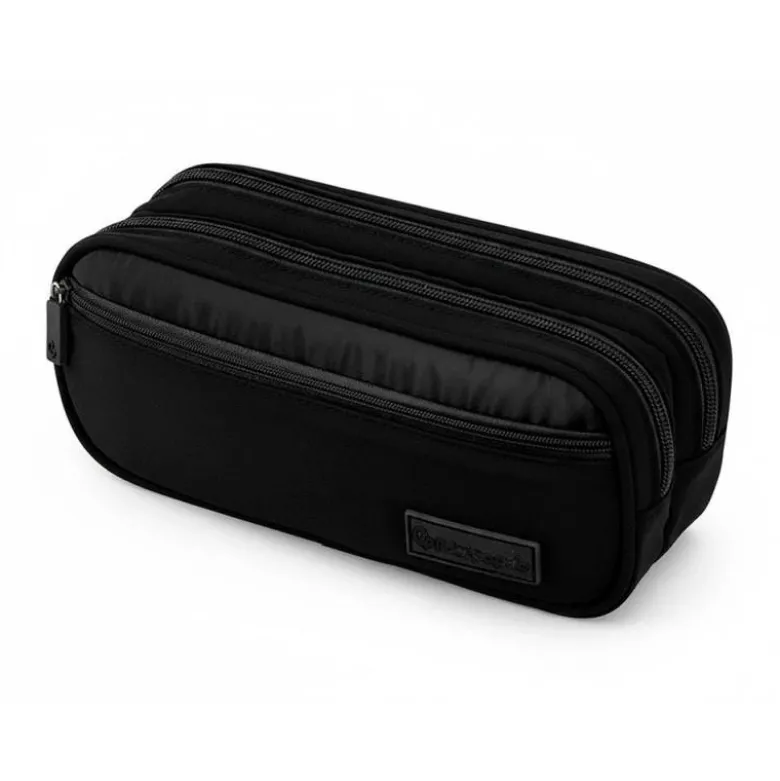 ESTUCHE PORTATODO LIDERPAPEL DUO 3 CREMALLERAS CON BOLSILLO FRONTAL 220X90X50 MM