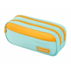 ESTUCHE PORTATODO LIDERPAPEL DUO 3 CREMALLERAS CON BOLSILLO FRONTAL 220X90X50 MM