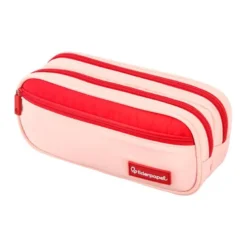 ESTUCHE PORTATODO LIDERPAPEL DUO 3 CREMALLERAS CON BOLSILLO FRONTAL 220X90X50 MM