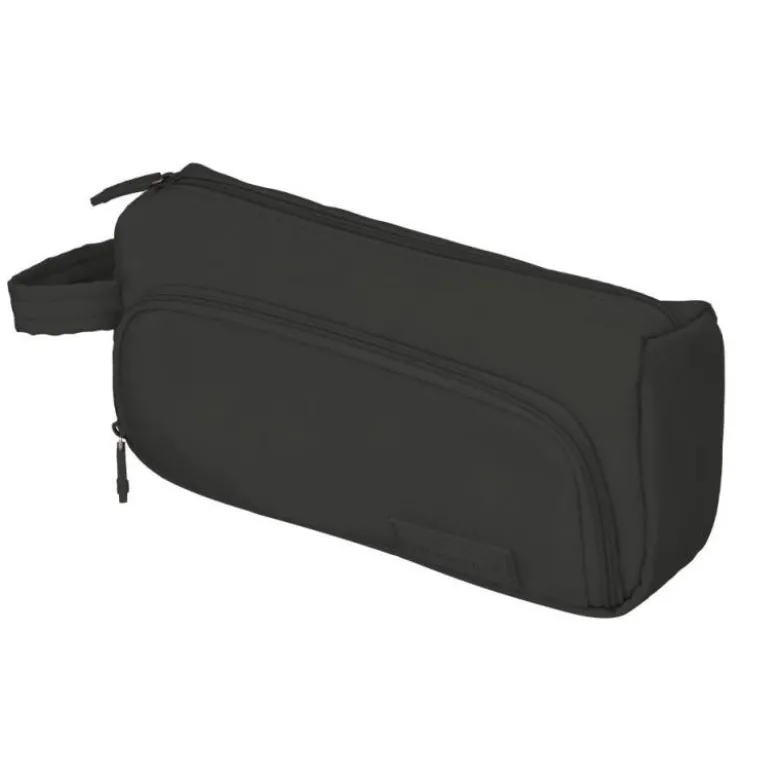 ESTUCHE PORTATODO LIDERPAPEL MINIBAG 2 CREMALLERAS CON BOLSILLO INTERIOR 210X100X70 MM