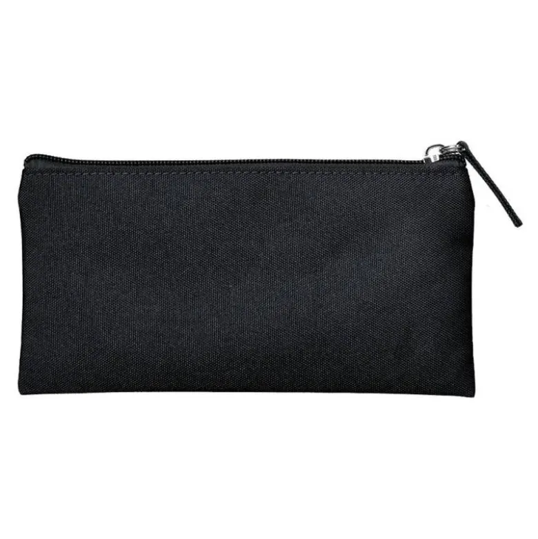 ESTUCHE PORTATODO LIDERPAPEL PLANO ANCHO UNA CREMALLERA 200X100 MM NEGRO