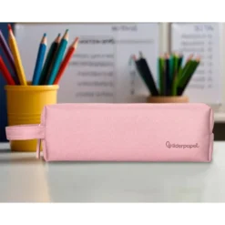 ESTUCHE PORTATODO LIDERPAPEL CLASSIC RECTANGULAR CON ASA 210X70MM ROSA
