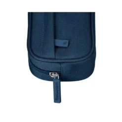 ESTUCHE PORTATODO LIDERPAPEL CLASSIC OVALADO 2 CREMALLERAS CON BOLSILLO DELANTERO 210X90MM AZUL MARINO