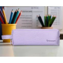 ESTUCHE PORTATODO LIDERPAPEL CLASSIC RECTANGULAR CON ASA 210X70MM LILA