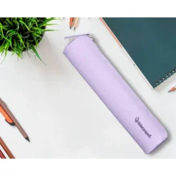 ESTUCHE PORTATODO LIDERPAPEL SLIM CILINDRICO 220X45MM LILA