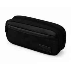 ESTUCHE PORTATODO LIDERPAPEL DUO 2 CREMALLERAS CON BOLSILLOFRONTAL NEGRO 220X90X50 MM