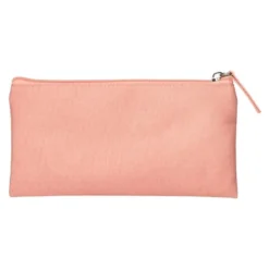 ESTUCHE PORTATODO LIDERPAPEL PLANO ANCHO UNA CREMALLERA 200X100 MM ROSA MELOCOTON