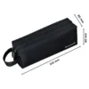 ESTUCHE PORTATODO LIDERPAPEL CLASSIC RECTANGULAR CON ASA 2 CREMALLERAS 210 X80MM NEGRO