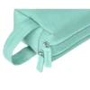 ESTUCHE PORTATODO LIDERPAPEL CLASSIC RECTANGULAR CON ASA 2 CREMALLERAS 210 X80MM VERDE MANZANA
