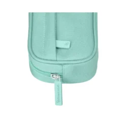 ESTUCHE PORTATODO LIDERPAPEL CLASSIC OVALADO 2 CREMALLERAS CON BOLSILLO DELANTERO 210X90MM VERDE MANZANA