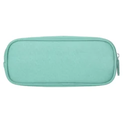 ESTUCHE PORTATODO LIDERPAPEL CLASSIC OVALADO 2 CREMALLERAS CON BOLSILLO DELANTERO 210X90MM VERDE MANZANA