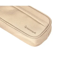 ESTUCHE PORTATODO LIDERPAPEL CLASSIC OVALADO 2 CREMALLERAS CON BOLSILLO DELANTERO 210X90MM CREMA