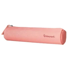 ESTUCHE PORTATODO LIDERPAPEL SLIM CILINDRICO 220X45MM ROSA MELOCOTON