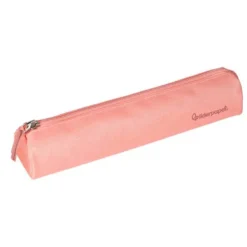 ESTUCHE PORTATODO LIDERPAPEL SLIM CILINDRICO 220X45MM ROSA MELOCOTON