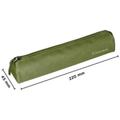 ESTUCHE PORTATODO LIDERPAPEL SLIM CILINDRICO 220X45MM VERDE MILITAR