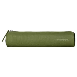 ESTUCHE PORTATODO LIDERPAPEL SLIM CILINDRICO 220X45MM VERDE MILITAR