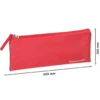 ESTUCHE PORTATODO LIDERPAPEL PLANO ANCHO UNA CREMALLERA 200X100 MM ROJO