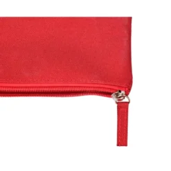 ESTUCHE PORTATODO LIDERPAPEL PLANO ANCHO UNA CREMALLERA 200X100 MM ROJO