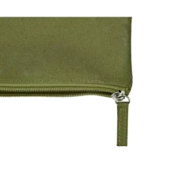 ESTUCHE PORTATODO LIDERPAPEL PLANO ANCHO UNA CREMALLERA 200X100 MM VERDE MILITAR