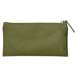 ESTUCHE PORTATODO LIDERPAPEL PLANO ANCHO UNA CREMALLERA 200X100 MM VERDE MILITAR