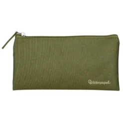ESTUCHE PORTATODO LIDERPAPEL PLANO ANCHO UNA CREMALLERA 200X100 MM VERDE MILITAR