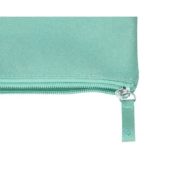 ESTUCHE PORTATODO LIDERPAPEL PLANO ANCHO UNA CREMALLERA 200X100 MM VERDE MANZANA