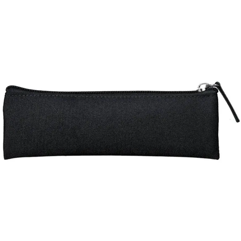 ESTUCHE PORTATODO LIDERPAPEL PLANO ESTRECHO UNA CREMALLERA 200X60 MM NEGRO