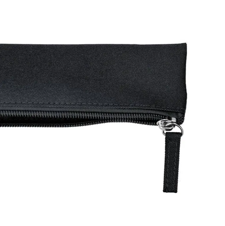 ESTUCHE PORTATODO LIDERPAPEL PLANO ESTRECHO UNA CREMALLERA 200X60 MM NEGRO