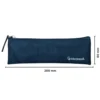 ESTUCHE PORTATODO LIDERPAPEL PLANO ESTRECHO UNA CREMALLERA 200X60 MM AZUL MARINO