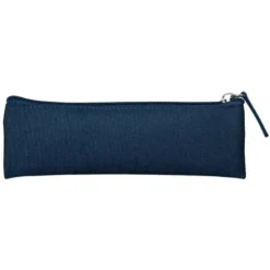 ESTUCHE PORTATODO LIDERPAPEL PLANO ESTRECHO UNA CREMALLERA 200X60 MM AZUL MARINO
