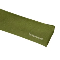 ESTUCHE PORTATODO LIDERPAPEL PLANO ESTRECHO UNA CREMALLERA 200X60 MM VERDE MILITAR