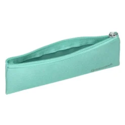 ESTUCHE PORTATODO LIDERPAPEL PLANO ESTRECHO UNA CREMALLERA 200X60 MM VERDE MANZANA