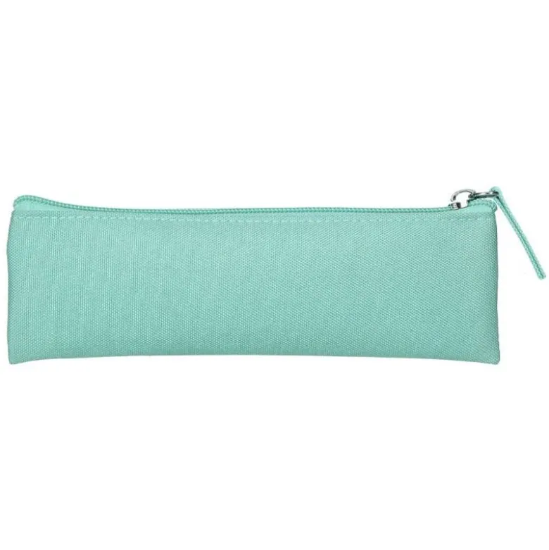 ESTUCHE PORTATODO LIDERPAPEL PLANO ESTRECHO UNA CREMALLERA 200X60 MM VERDE MANZANA