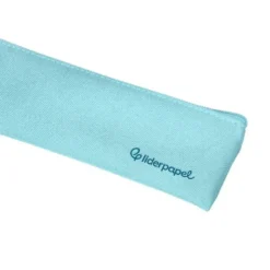 ESTUCHE PORTATODO LIDERPAPEL PLANO ESTRECHO UNA CREMALLERA 200X60 MM AZUL CELESTE