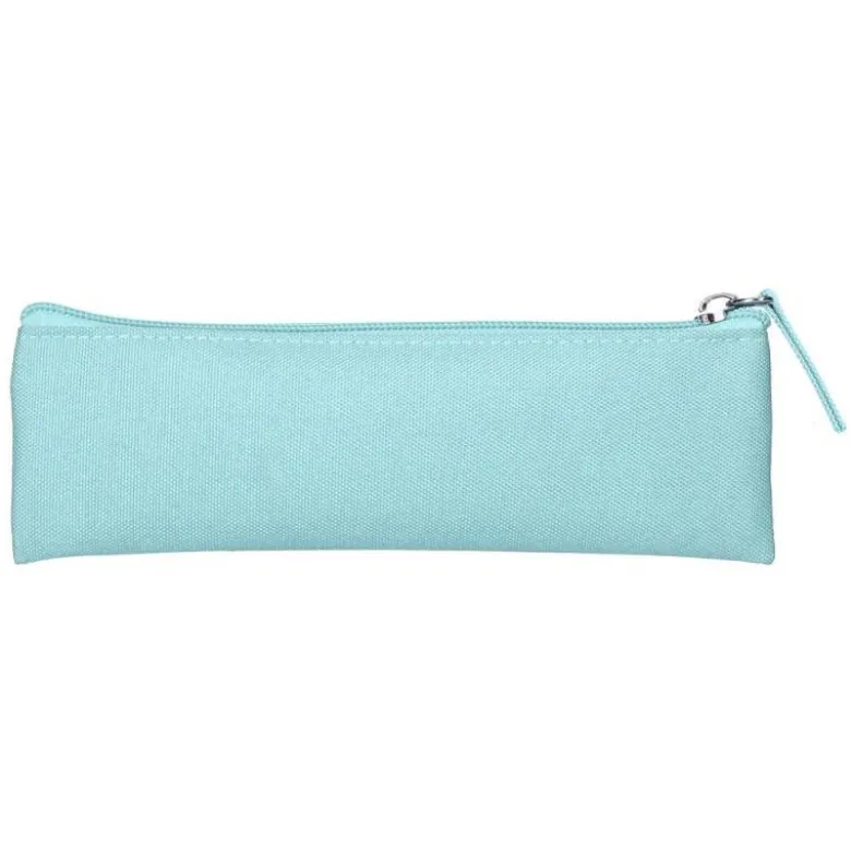 ESTUCHE PORTATODO LIDERPAPEL PLANO ESTRECHO UNA CREMALLERA 200X60 MM AZUL CELESTE