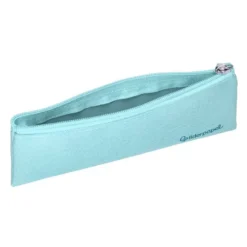 ESTUCHE PORTATODO LIDERPAPEL PLANO ESTRECHO UNA CREMALLERA 200X60 MM AZUL CELESTE