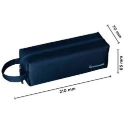 ESTUCHE PORTATODO LIDERPAPEL CLASSIC RECTANGULAR CON ASA 210X70MM AZUL MARINO