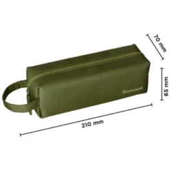 ESTUCHE PORTATODO LIDERPAPEL CLASSIC RECTANGULAR CON ASA 210X70MM VERDE MILITAR