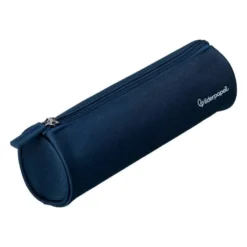 ESTUCHE PORTATODO LIDERPAPEL CLASSIC CILINDRICO ANCHO 210X70MM AZUL MARINO