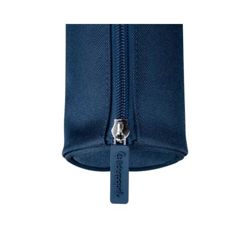ESTUCHE PORTATODO LIDERPAPEL CLASSIC CILINDRICO ANCHO 210X70MM AZUL MARINO