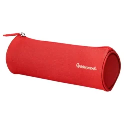 ESTUCHE PORTATODO LIDERPAPEL CLASSIC CILINDRICO ANCHO 210X70MM ROJO