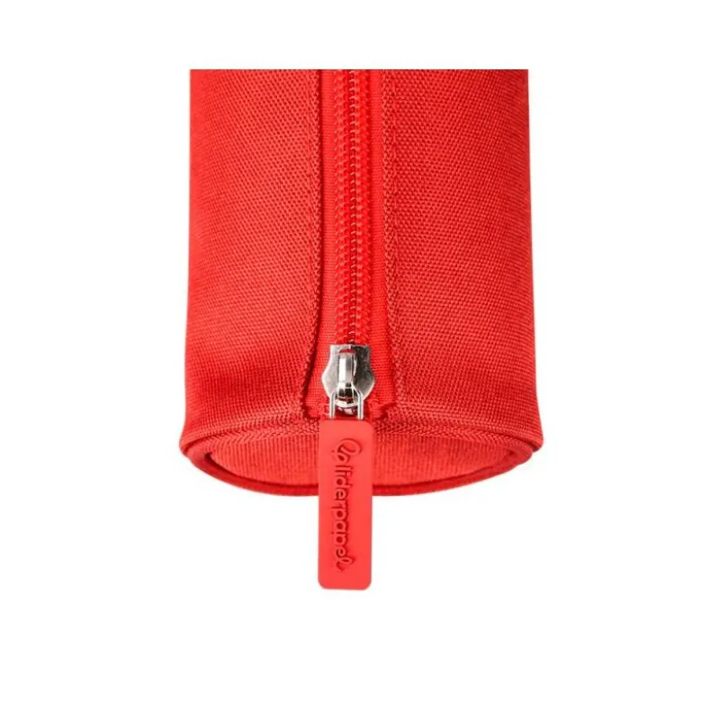 ESTUCHE PORTATODO LIDERPAPEL CLASSIC CILINDRICO ANCHO 210X70MM ROJO