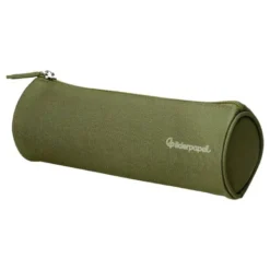 ESTUCHE PORTATODO LIDERPAPEL CLASSIC CILINDRICO ANCHO 210X70MM VERDE MILITAR