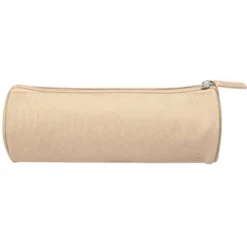 ESTUCHE PORTATODO LIDERPAPEL CLASSIC CILINDRICO ANCHO 210X70MM CREMA